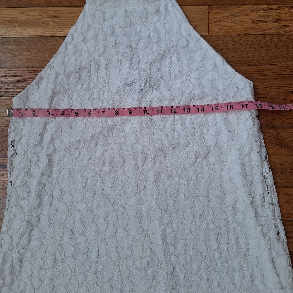 LULU'S White Halter Neck Sheath Midi Dress - Picture 4 of 7